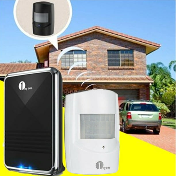 1Byone Samrt Home Wireless Doorbell 36 Chimes Ring Battery Receivers+Sensors Kit